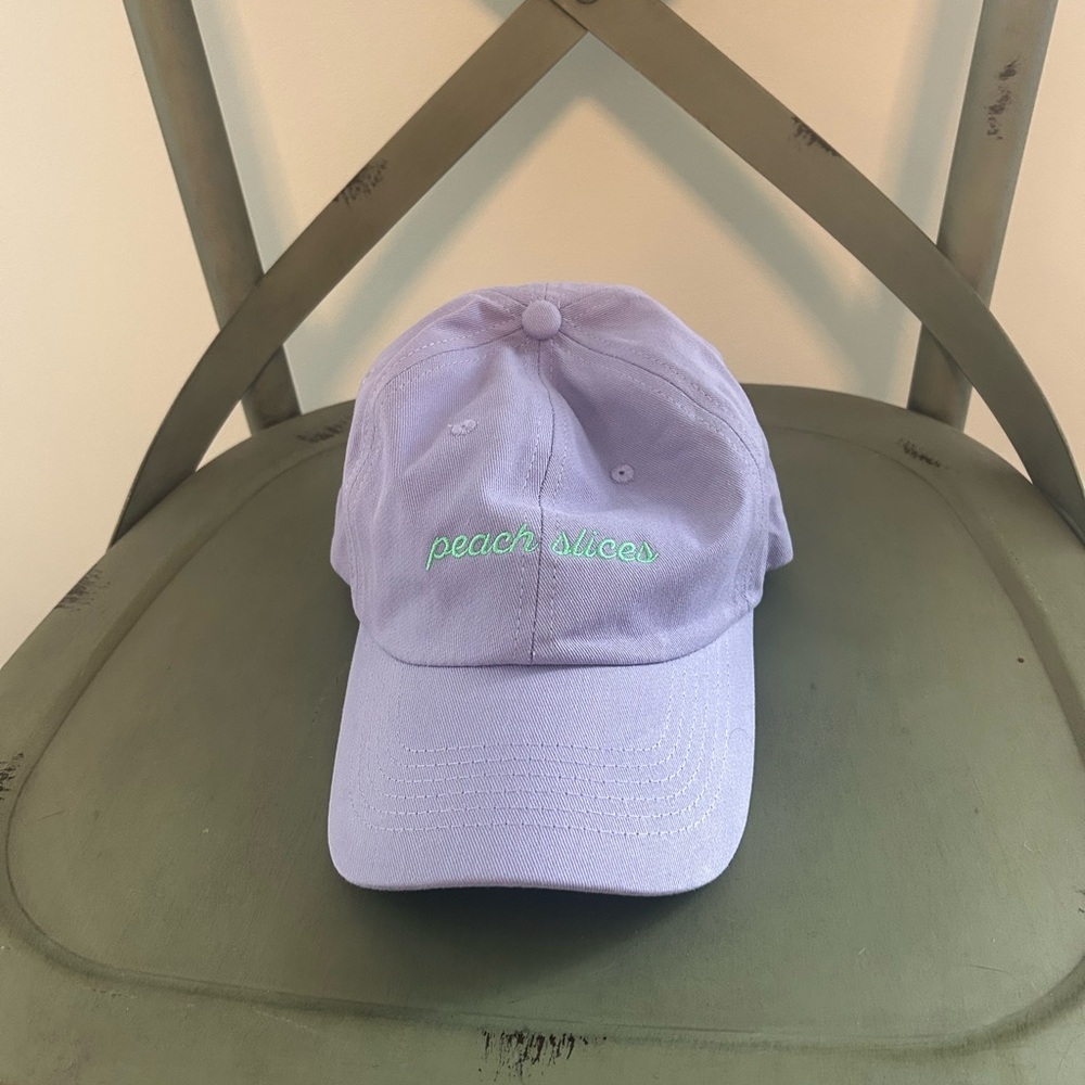 Peach Slices Purple Cap